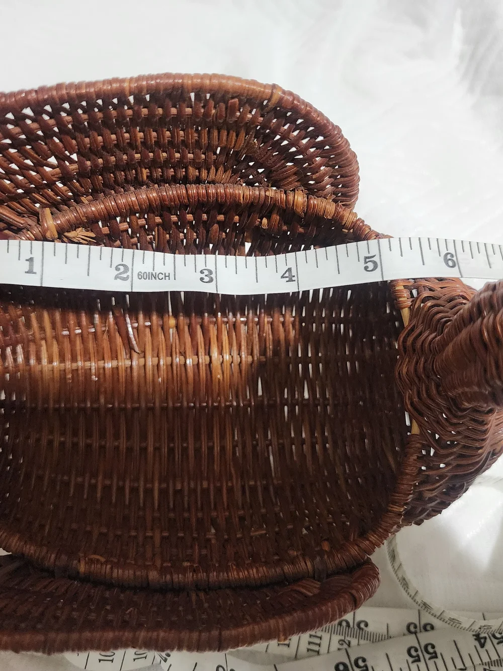 Woven Duck Basket - Brown Decorative Home Accent